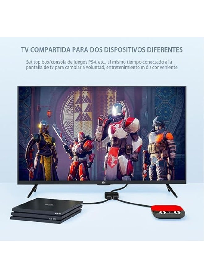 HDMI Bi-Directional Switch 2 Inputs 1 Output / 1 Input 2 Outputs, 4K HDMI Splitter for HDTV, Projector, Blu-Ray, DVD, and DVR - Image 5